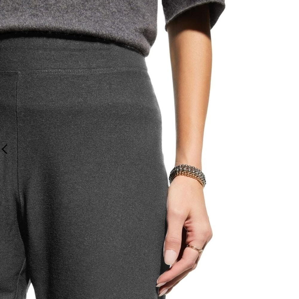 Eileen Fisher Washable Stretch Crepe Slim Ankle Pants Graphite Size Small - Picture 4 of 11